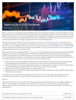 2025 Fine Monies Report